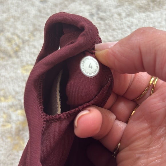 Lululemon Maroon Sports Ebb To Street Bra size 4 - Picture 5 of 7